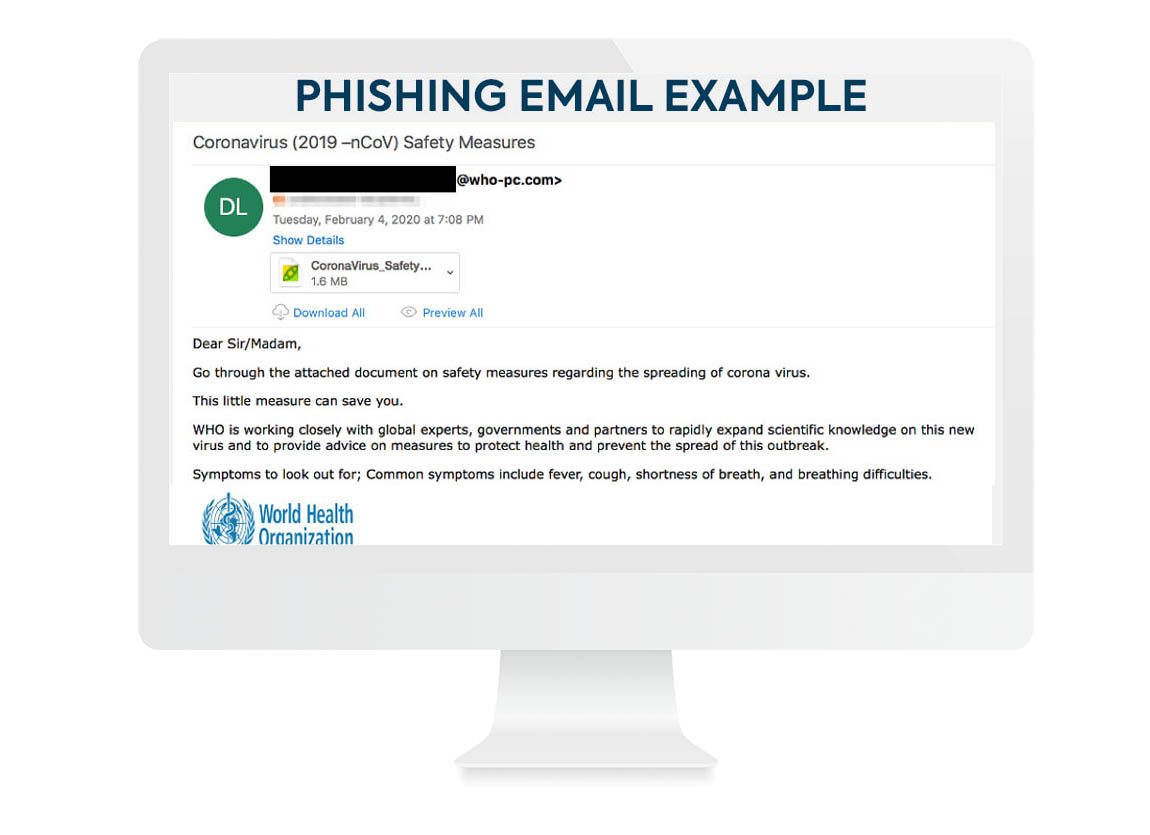 Example: Fake Phishing Email