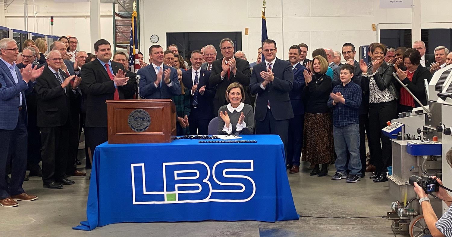 Iowa Flat Tax Bill Signing Ceremony