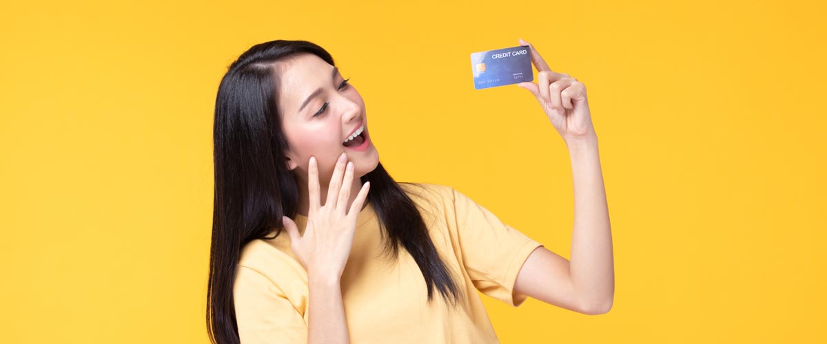 College Student With Credit Card