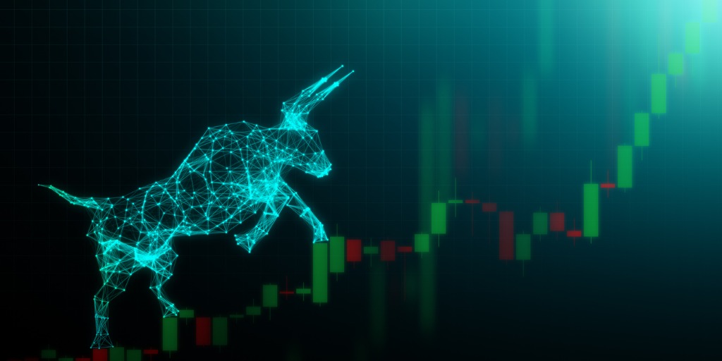 Bull market, Financial and business concept