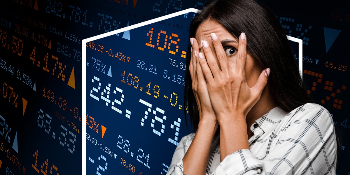 Woman scared of the markets