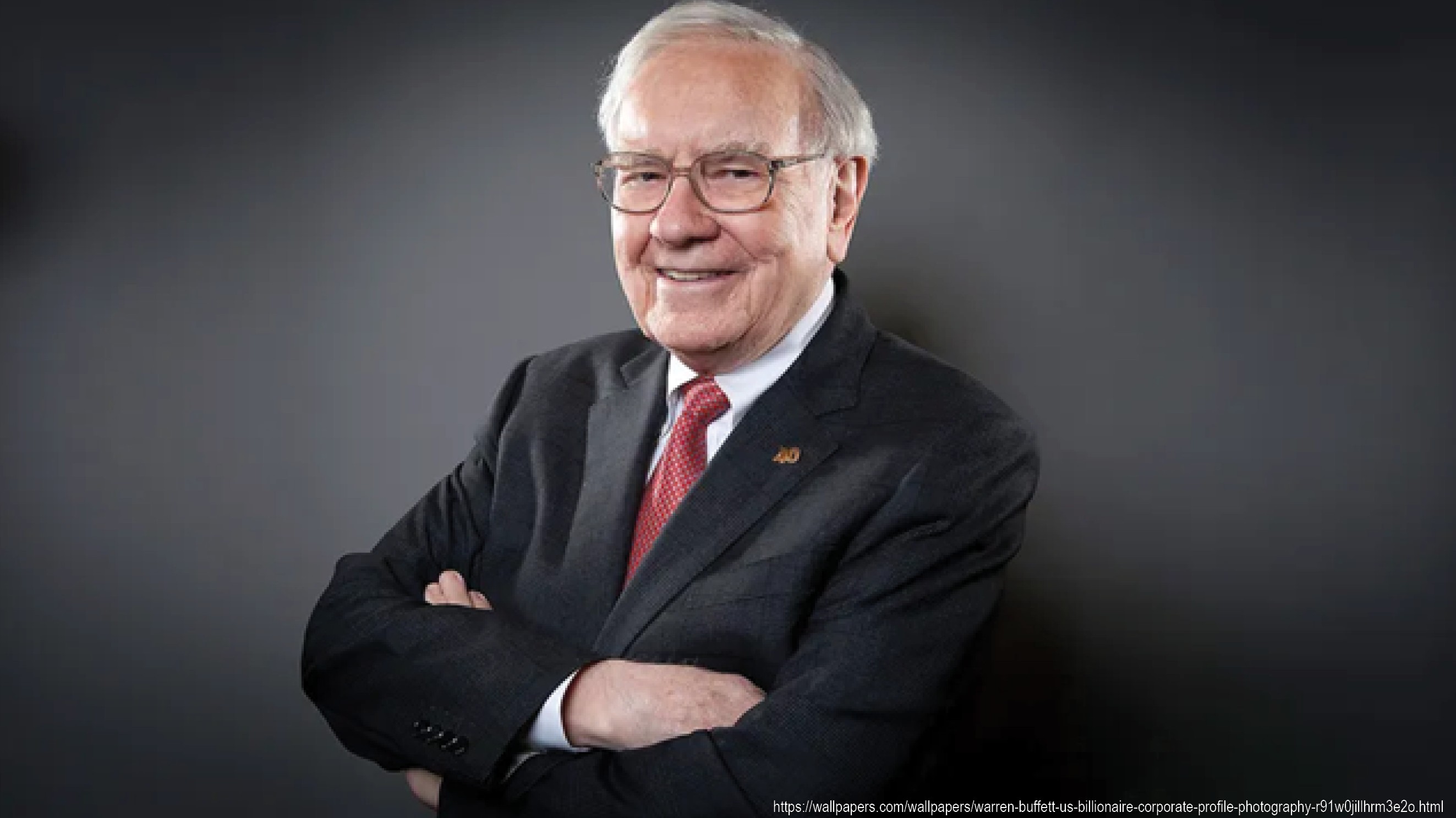 Business Warren Buffet professional shot in a suit
