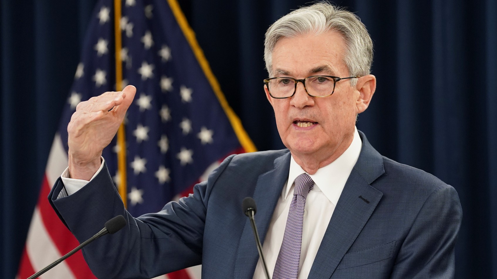 Federal Reserve Chairman, Jerome Powell, being sworn in