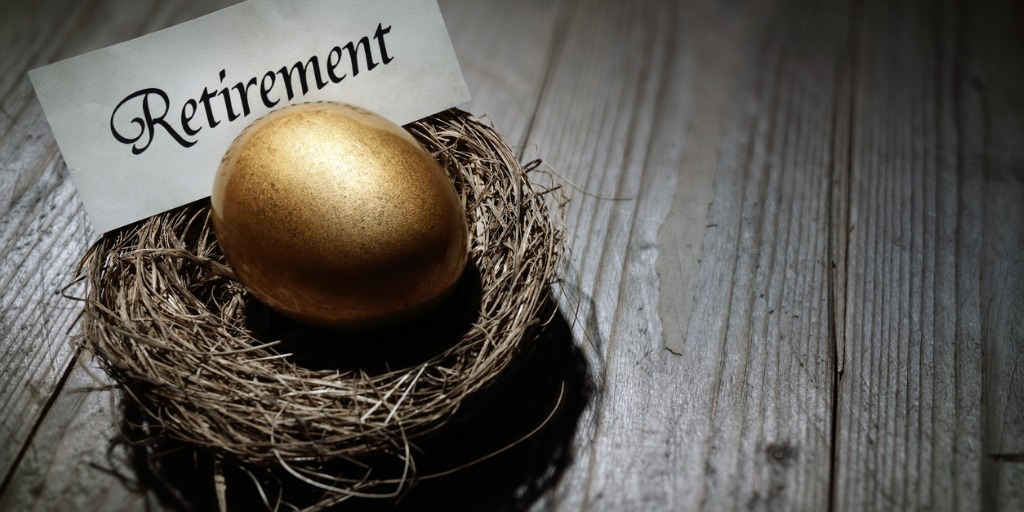 retirement savings golden nest egg picture