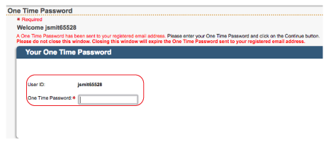 Enter One-Time Password: Online Trust